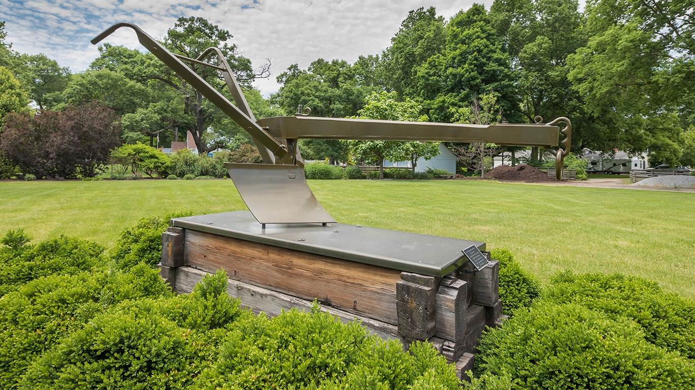 Replica of John Deere's original steel plow